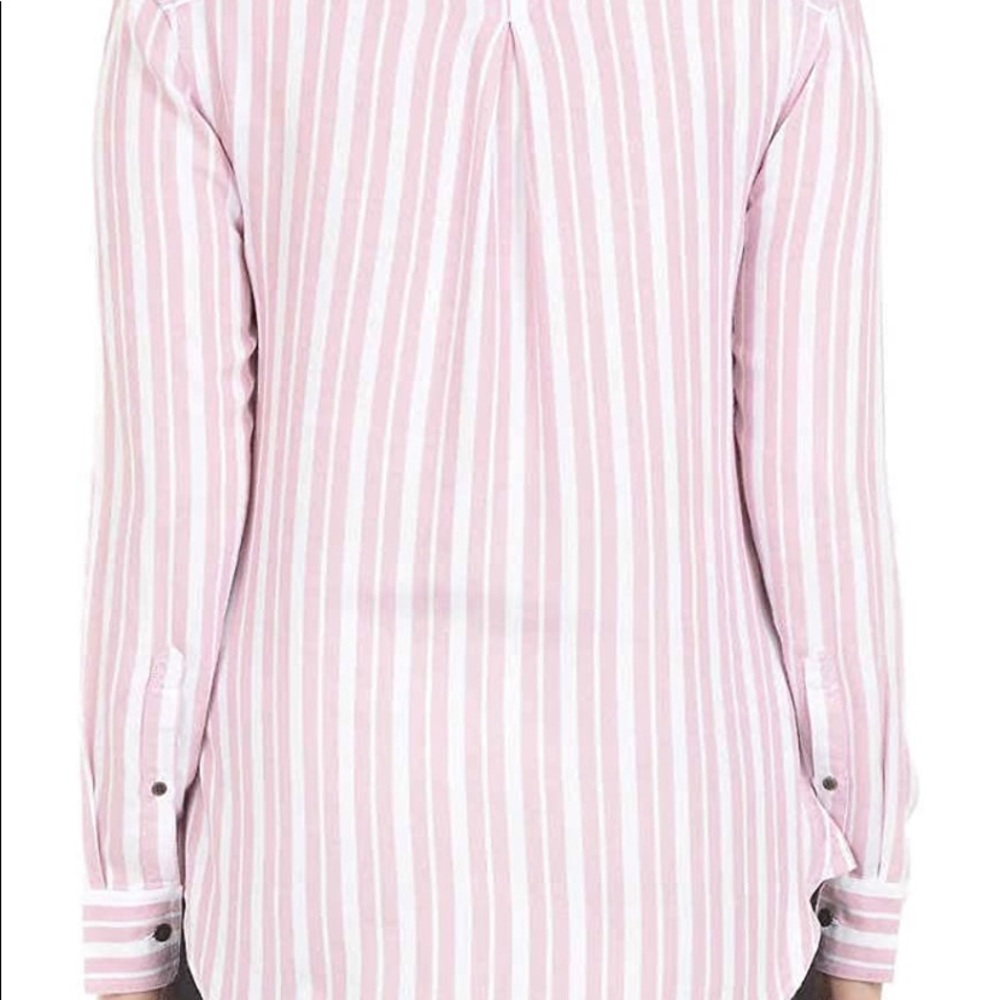 JACHS Girlfriend Womens Striped Button Down Shirt - Picture 4 of 7